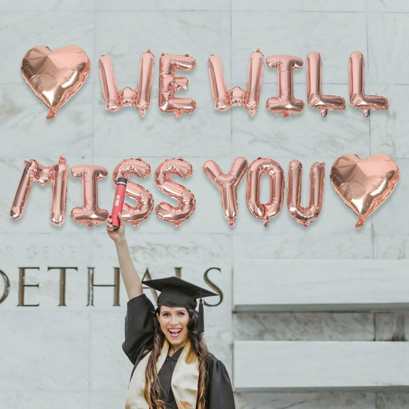 MLINS  Goodbye Party Decorations Leaving School Love Balloon Set Baby