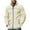 White, variant on VSSSJ Mens Casual Sherpa Jackets Fuzzy Fleece Zip Up Stand Collar Long Sleeve Coats Soft Warm Fall Winter Jacket with Zipper Pockets Black XXL