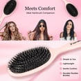 thumbnail image 6 of Boar Bristle Hair Brush for Women – Mixed Bristle Hair Brush for Women Detangling & Shine – Gentle Hair Extension Brush (Ball-Tip-Free Nylon)  for Smoothing Thick, Long & Straight, Wavy Hair (Pink), 6 of 6