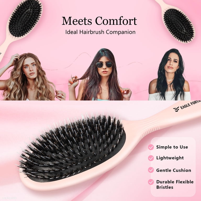 Boar Bristle Hair Brush for Women – Mixed Bristle Hair Brush  display picture 2