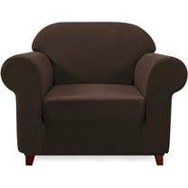 suxuMhao Elasticity Slipcovers, 1 Piece Single Size Dark Brown Couch Covers, Sofa Cover,Couch Covers For Sofa, Elastic Stretch Slipcover for Couch, Fit Most Standard Single Seater Sofas