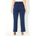 thumbnail image 2 of Catherines Women's Plus Size Petite The Wide Leg Knit Jean, 2 of 4