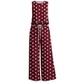 thumbnail image 4 of jobturf Womens 2 Piece Outfits Summer Polka Dots Tank Top Drawstring Wide Leg Pants with Pockets Lightweight Casual Loungewear Sets S-2XL, 4 of 6