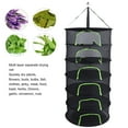 thumbnail image 3 of Drying Rack,Breathable Zipper Closure Hanging Mesh Net,Foldable Dish Drying Rack for Flower Buds Fish Weeds Clothes Garlic Nuts, 3 of 7