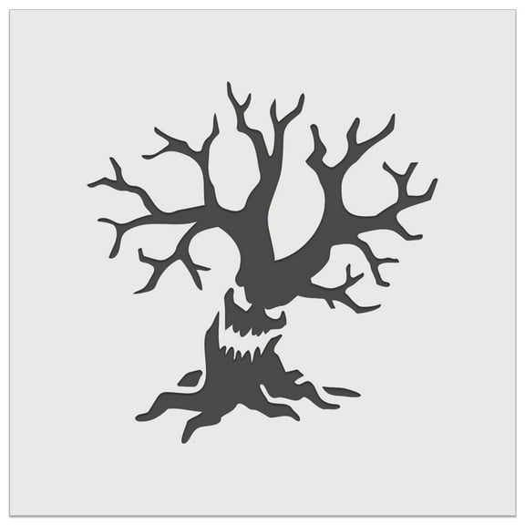 Spooky Scary Tree Monster Halloween DIY Cookie Wall Craft Stencil - 5.5 Inch
