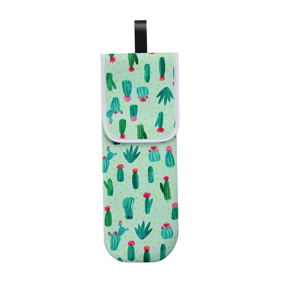 Chaqueta Uniforme de Manga Corta Cocina Cocinero Blanco Verde Sunnimix Funda para rizador de pelo de viaje