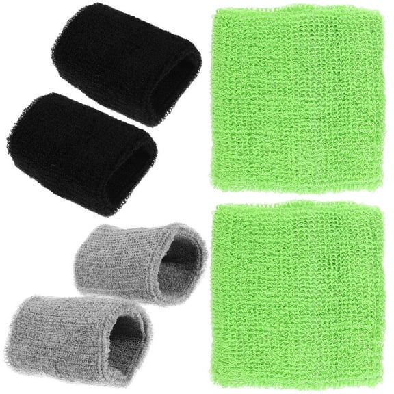 WHAMVOX  6 Pcs Protective Wrist Sweat Bands for Men Anti-spray Wristband
