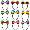 Germany Europe Cup Fans Hair Bows Multicolor Bow Fans Cheering