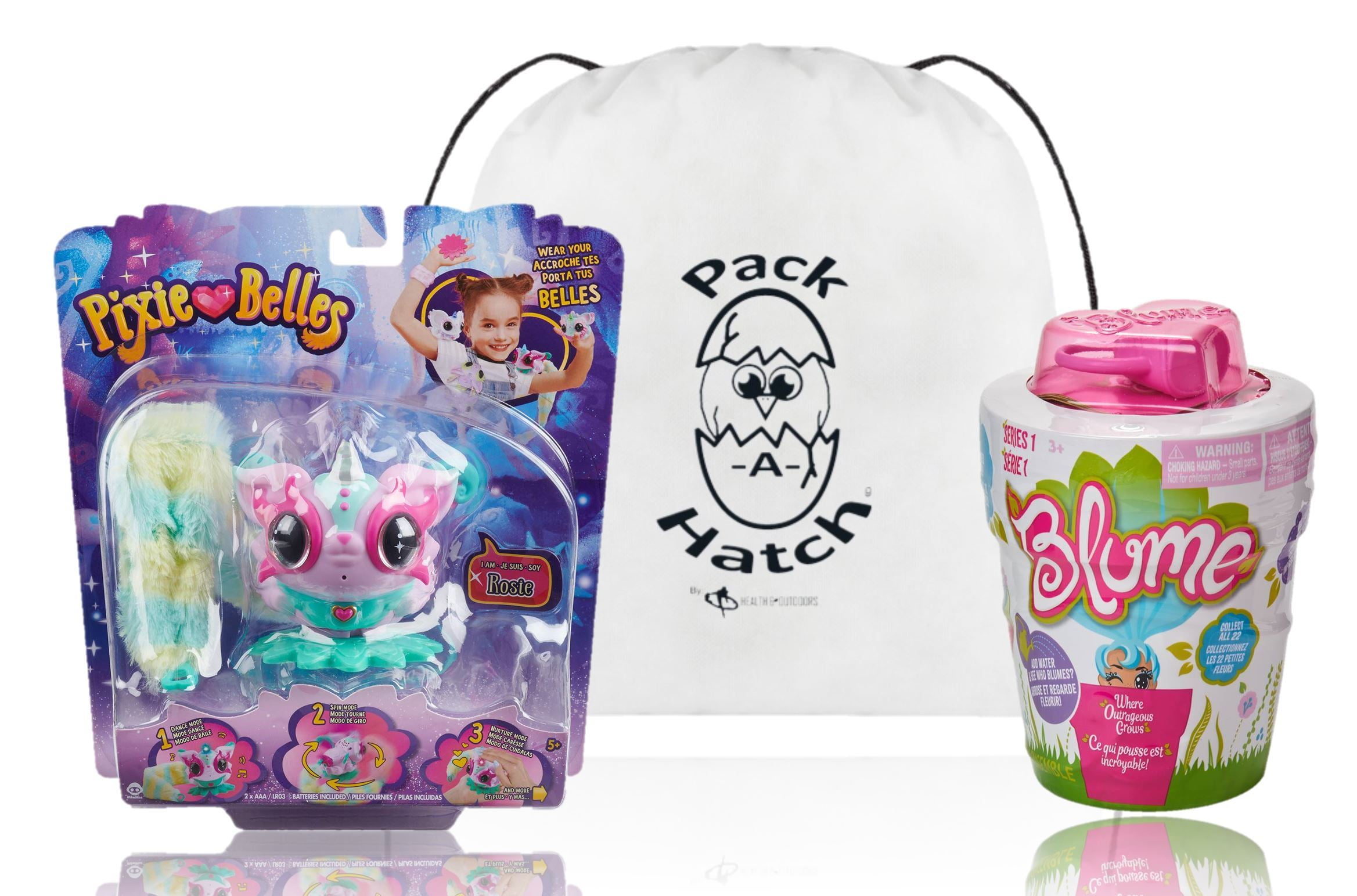Pixie Belles - Interactive Enchanted Animal Toy Rosie W/ Blume Mystery Doll and Exclusive Pack-A