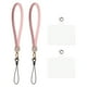 thumbnail image 1 of 2 Pcs Lanyard para teléfono, correa de muñeca desmontable con brillos y parches para funda de teléfono, rosa, 1 of 7