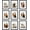 Black, variant on 8x8 Picture Frame Set of 9, Photo Gallery Wall Frame Set, Display Pictures 4 x 4 with Mat or 8x8 Without Mat, Square Frame Picture Frames Collage Wall Decor, Red