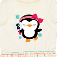 thumbnail image 4 of Inktastic 2nd Birthday Cute Penguin 2 Year Old Girl Girls Toddler Dress, 4 of 5