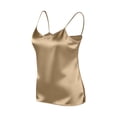 thumbnail image 4 of WAYUTE Tank Tops for Women Satin Solid Color Camisole Top for Elegant Sleeveless Basic Blouse Versatile Layering Staple Casual Wear, 4 of 7