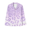 thumbnail image 2 of Ensembles de Pyjama pour Femmes Blouse à Manches Longues Décontractée pour Femmes Pantalon Ensemble de Pyjama, 2 of 5