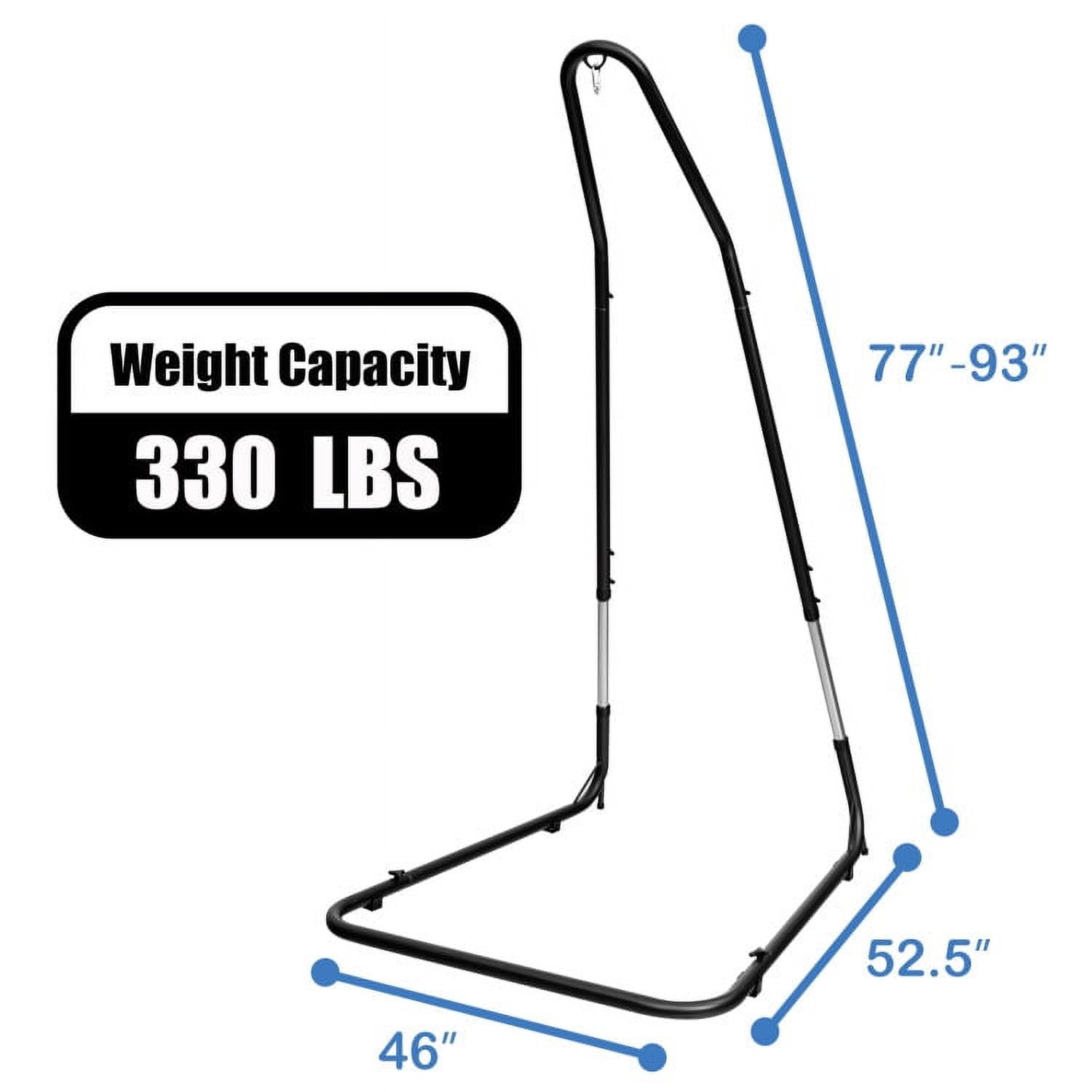 Aimee Lii Adjustable Hammock Chair Stand Steel Frame, Patio Swing Chair Aimee Lii Adjustable Hammock Chair Stand Steel Frame, Patio Swing Chair