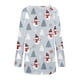thumbnail image 5 of Puntoco Mujeres Casual Manga Larga Cuello Redondo tops Blusa Suelta Navidad Impreso Camisas Puntoco Puntoco-7667, 5 of 5