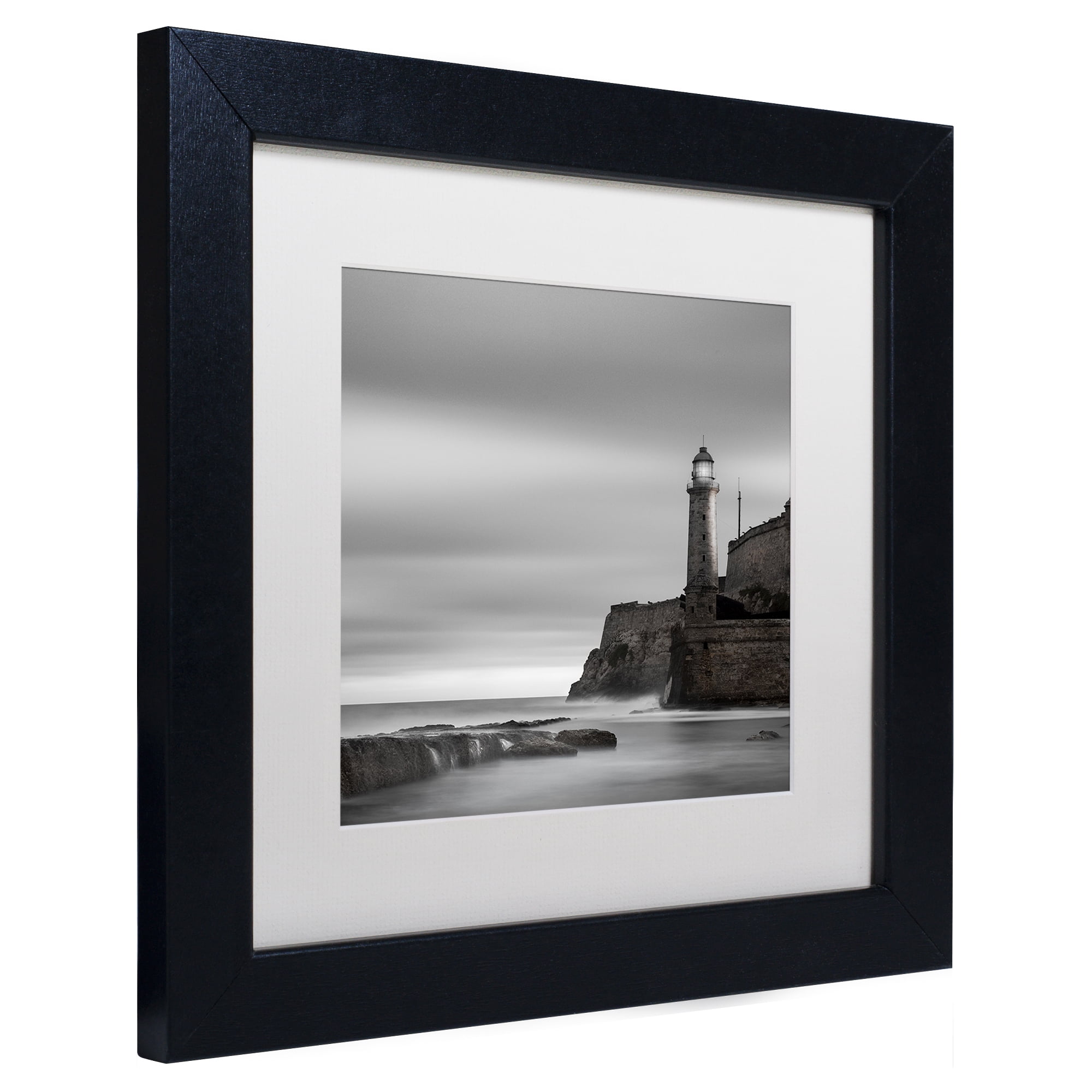 Moises Levy 'Morro Lighthouse' Matted Framed Art