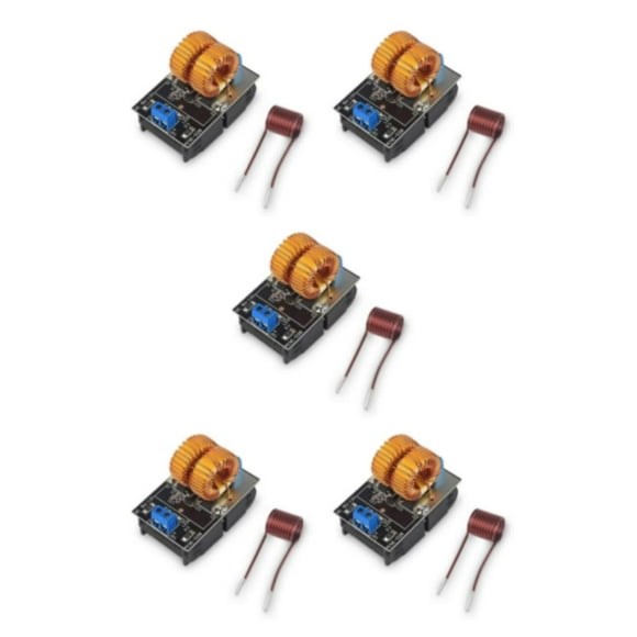 crativent 120W 5-12V Low Voltage Induction Heating Module Machine Hardware Flyback Driver Heater Modules DIY Replacing Parts 5Set