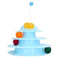thumbnail image 2 of Cat Track Roller Toy, PP Safe 4 Level Detachable Cat Turntable Ball Toy Durable  For Kitten Blue, 2 of 8