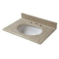 thumbnail image 2 of Cahaba CAVT0130 25 x 22 in. Beige Granite Vanity Top, 4 in. Faucet Spread, 2 of 7