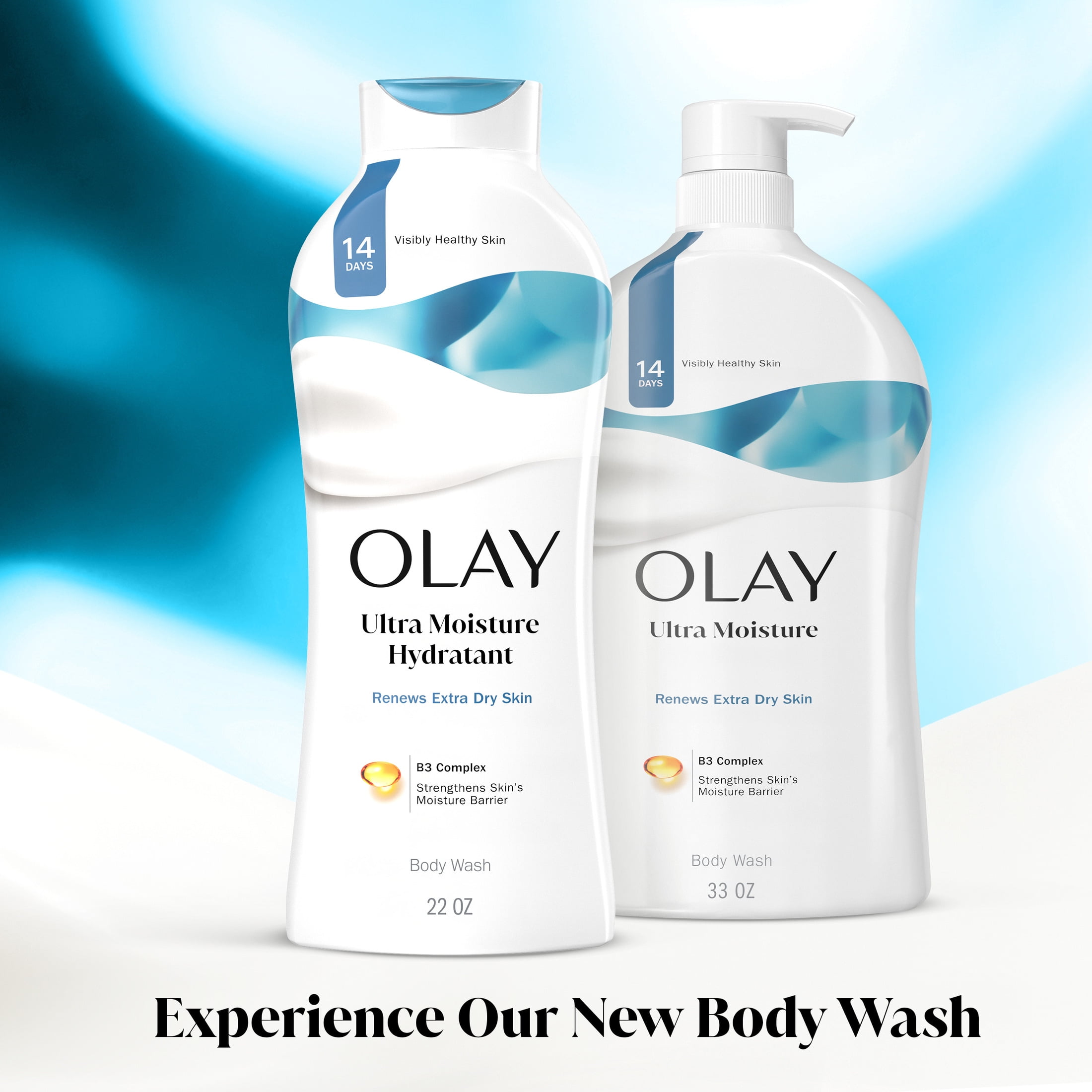Olay Ultra Moisture Hydrating Body Wash, 22 fl oz, Moisturizing Body Wash