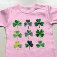 thumbnail image 4 of TFEOQRY Infant Kids Girls Boys Cotton Rompers Long Sleeve St. Patrick's Day Heart Printed Jumpsuit Romper Pink, 4 of 5