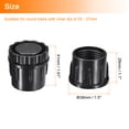 thumbnail image 2 of Inserciones de 4 paquetes para tubos redondos con pies niveladores, para tubo redondo de 38mm/1.5" de diámetro, tapón de pierna de silla de plástico negro, 2 of 7