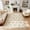 Beige, variant on Wonnitar 8'x 10' Floral Large Area Rug for Living Room, Cottagecore Washable Rug for Bedroom, Beige Non Slip Botanical Bee Rug Soft Low-Pile Carpet for Nursery Kids Room Sunroom