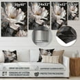 thumbnail image 4 of Designart "Daisy Symphony White and Gold II" Floral Daisy Metal Wall Art, 4 of 5