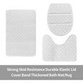 thumbnail image 3 of Bath Mat Merry Christmas Blue Snow Tree for Bathroom Rugs Sets 3 Piece Shower Mats Memory Foam Non Slip Toilet Tub Floor Rug Soft Thick Light Luxury Absorbent Washable for Home Hotel Decor, 3 of 8