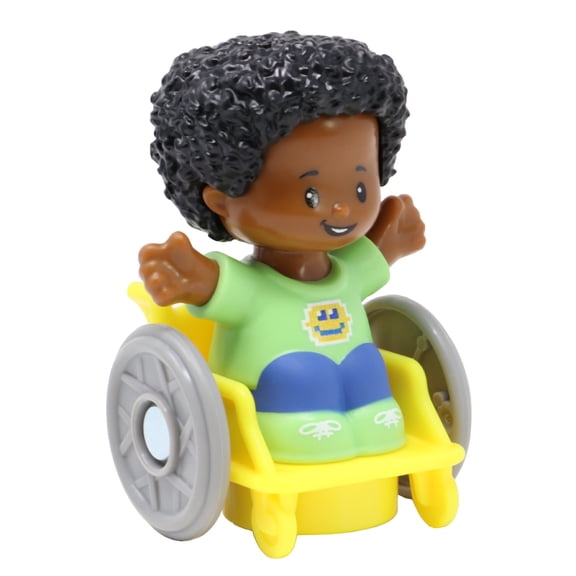 Replacement Part for Collectible Fisher-Price Little People School, Sports, Family or Park Playset HXH05 - Replacement African-American Boy in Wheelchair