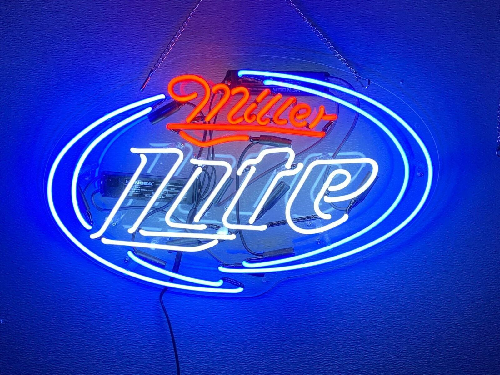 New Miller Lite Palm Tree Beer Bar Man Cave Neon Light Sign 17"x14" 