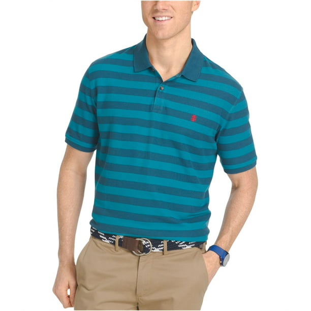 IZOD - Izod Mens Pique Knit Rugby Polo Shirt - Walmart.com - Walmart.com