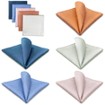 thumbnail image 3 of 5 Pieces Assorted Mens Silk Pocket Square Handkerchiefs Set 66, 3 of 7