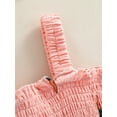 thumbnail image 6 of Wassery Infant  Baby Girls Outfit Sleeveless Sling  Romper Fruit Print Bodysuit  Summer One Piece Clothes with Headband 0-18M, 6 of 9