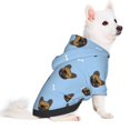thumbnail image 2 of Fotbe french Bulldog Face Sudadera con Estampado para Perros Pequeños – Suéter con Capucha para Mascotas, Tela Suave de Forro Polar con Bolsillo-Medium, 2 of 7