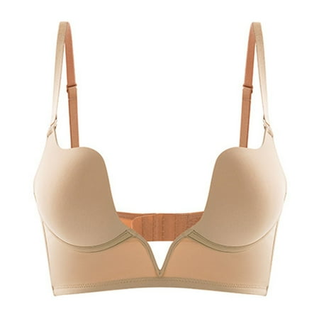 eileial Double Support Cotton Wire-Free Bra Womens Full Coverage Cool Comfort Beige 85C