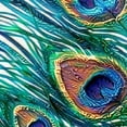 thumbnail image 6 of HAOXIT Green Peacock Feathers Round Fitted Table Covers Elastic Edge Circle Tablecloth for Dining Party Holiday Fits Round Table 31-35, 6 of 8