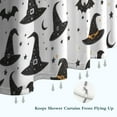 thumbnail image 6 of Halloween Witch Hats and Bats Shower Curtain 72"x72" ,Bathroom Decorative Shower Curtains Set with 12 Hooks,Modern Waterproof Washable Shower Curtain, 6 of 6