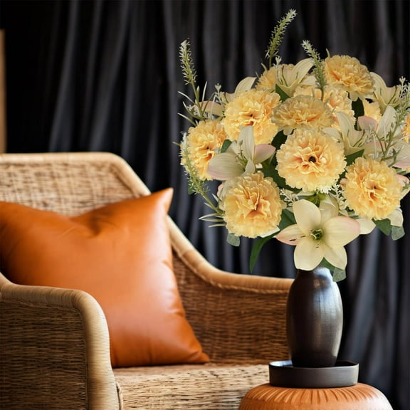 Clearance Under $5! InsCrazy Fake Flowers Imitation Flower Wedding Handheld Flower Wall Wedding Valentines Bouquet Bridal Decor Wedding Centerpieces