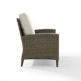 thumbnail image 5 of Crosley Rockport Outdoor Wicker High Back Loveseat in Beige, 5 of 8