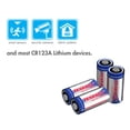 thumbnail image 3 of Batería Tenergy CR123A de litio, 3 V, 1500 mAh, protegida por PTC, 12 unidades, 3 of 7