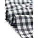 thumbnail image 5 of Vestido de cuadros para mujer Inspire Chic, vestido midi con volantes, escote en V, decoración de botones, color negro, talla XL, 5 of 6