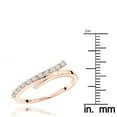 thumbnail image 3 of Ladies 18K Womens Designer Natural 0.3 Ctw Diamond Wedding Band For Her (Rose Gold Size 7.5), 3 of 3