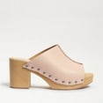 thumbnail image 4 of Sam Edelman Bardot Sand Leather Block Heel Open Toe Slip On Fashion Suede Mules (Sand Leather, 9), 4 of 5