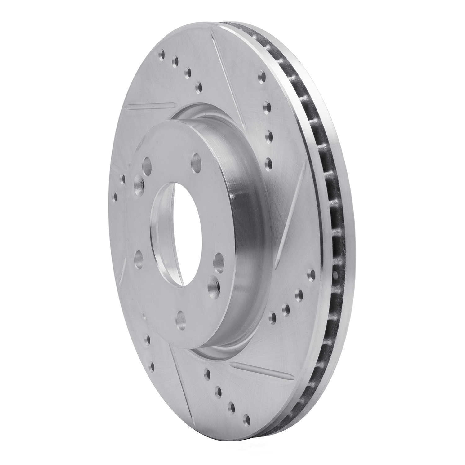 Dynamic Friction Company 631-03016R DFC Brake Rotor - Drilled And Slotted - Silver
