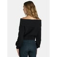 thumbnail image 3 of Madden NYC Off the Shoulder Sweater, Women's, 3 of 5