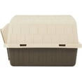 thumbnail image 6 of Aspen Pet Barnhome III, Plastic Outdoor Dog House, Durable, Black & Beige, Extra Small, for Pets up to 15 lbs, 26.50" x 18" x 16.50", 6 of 8