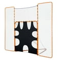 thumbnail image 1 of KFFKFF 3-IN-1 Lacrosse Goal, 12x9 ft Lacrosse Net with Backstop and Target, Quick & Easy Setup Backyard Rebounder Equipment, Steel Frame Training Nets, 1 of 9