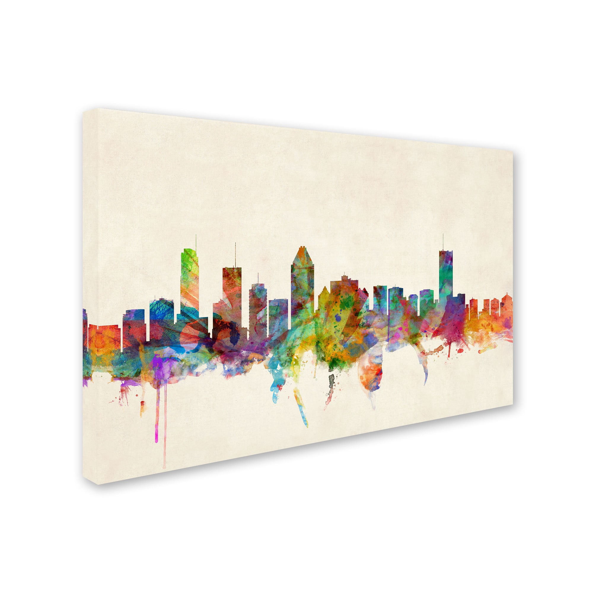 Trademark Fine Art "Montreal, Canada" Canvas Art by Michael Tompsett